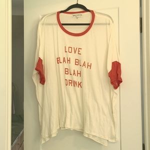 Wildfox Love Blah Oversized Shirt